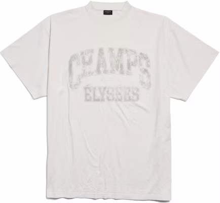 巴黎世家FW24字母印花白色宽松男女同款T恤 787349TRVN19016 Buy 巴黎世家FW24字母印花白色宽松男女同款T恤 787349TRVN19016