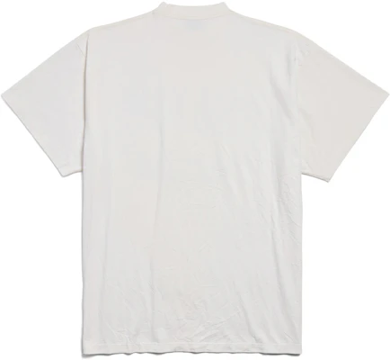 巴黎世家FW24字母印花白色宽松男女同款T恤 787349TRVN19016 Lookbook 巴黎世家FW24字母印花白色宽松男女同款T恤 787349TRVN19016