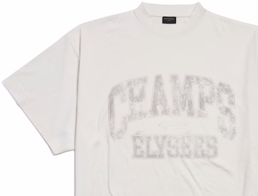 巴黎世家FW24字母印花白色宽松男女同款T恤 787349TRVN19016 Shop 巴黎世家FW24字母印花白色宽松男女同款T恤 787349TRVN19016