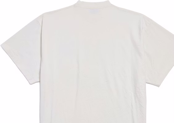 巴黎世家FW24字母印花白色宽松男女同款T恤 787349TRVN19016 Details for 巴黎世家FW24字母印花白色宽松男女同款T恤 787349TRVN19016