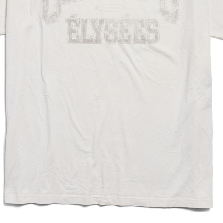 Cheap 巴黎世家FW24字母印花白色宽松男女同款T恤 787349TRVN19016