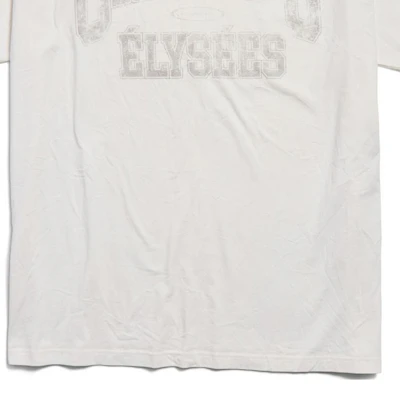 巴黎世家FW24字母印花白色宽松男女同款T恤 787349TRVN19016 Cheap 巴黎世家FW24字母印花白色宽松男女同款T恤 787349TRVN19016