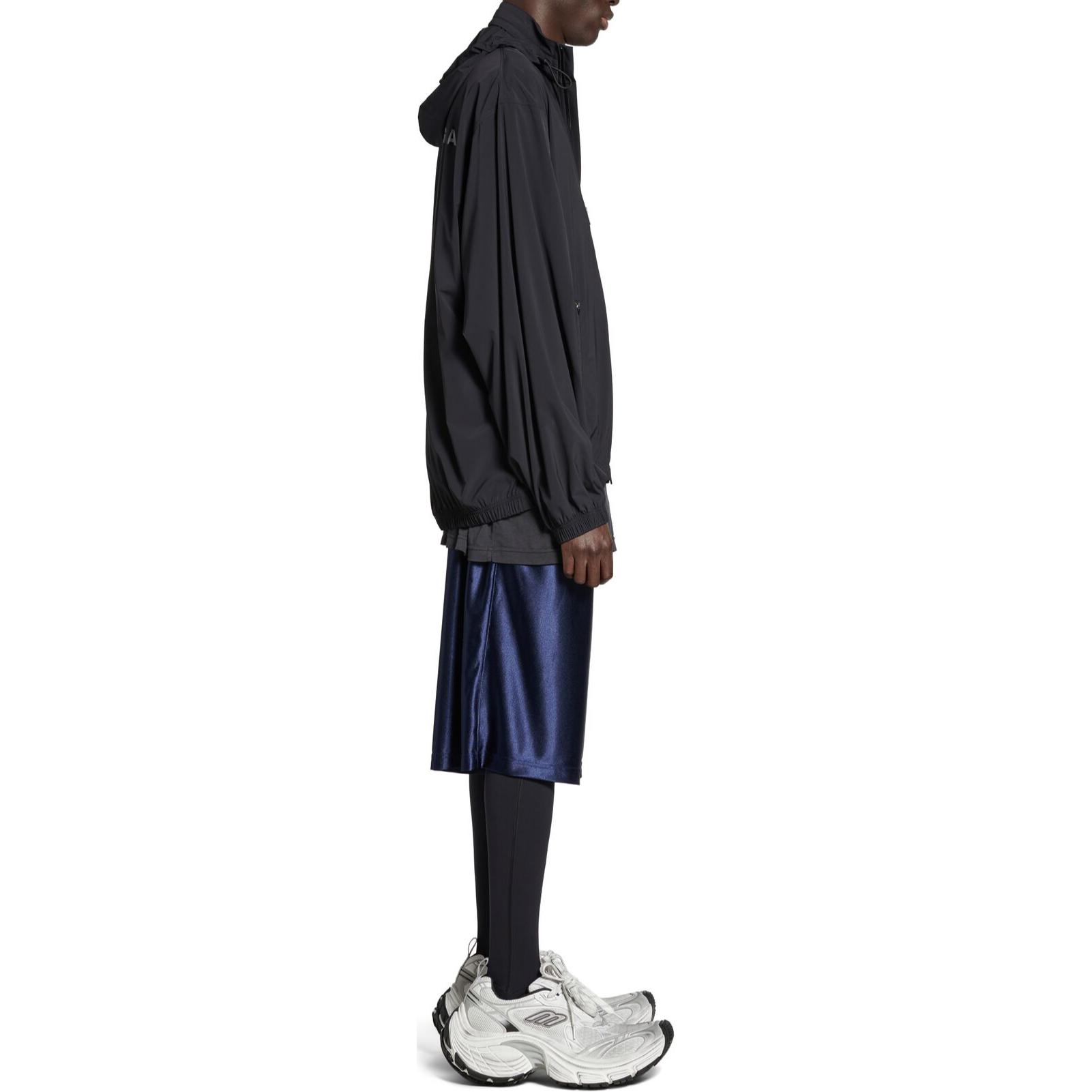 Balenciaga FW24 Letter Print Zip-Up Hoodie Jacket Regular Fit  Black 794783TQO351000 圖 6