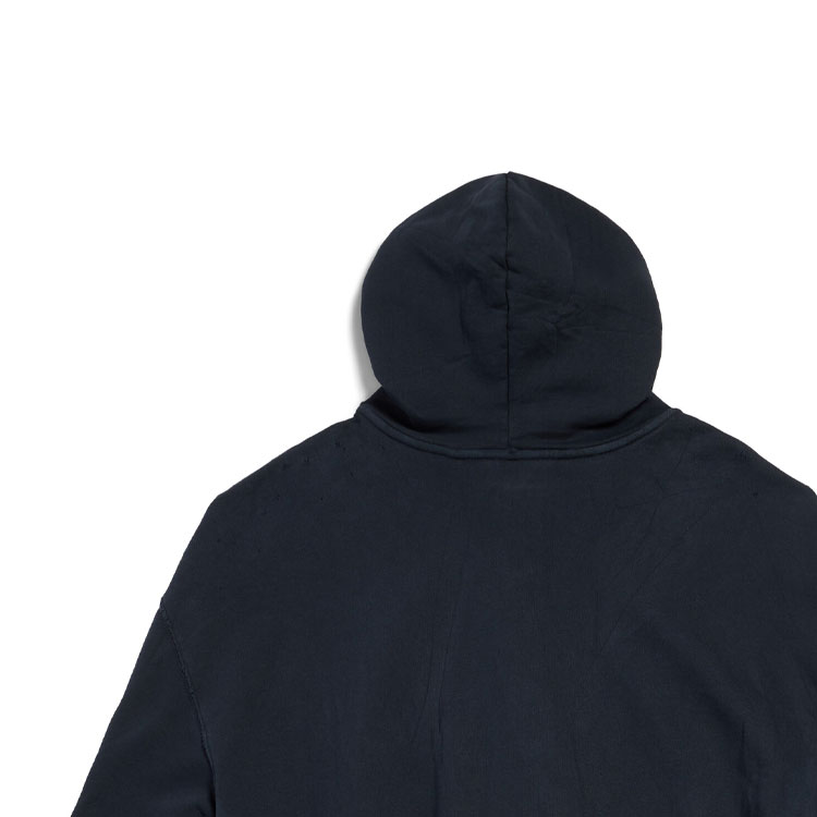 Balenciaga FW24 Letter Print Zip-Up Hoodie Unisex Navy Blue Regular Fit. 803264TRVO98065 圖 7