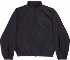 Balenciaga FW24 Letter Print Zip High-Neck Jacket Unisex Black Regular Fit. 794465TPQ381000 Balenciaga FW24 Letter Print Zip High-Neck Jacket Unisex Black Regular Fit. 794465TPQ381000