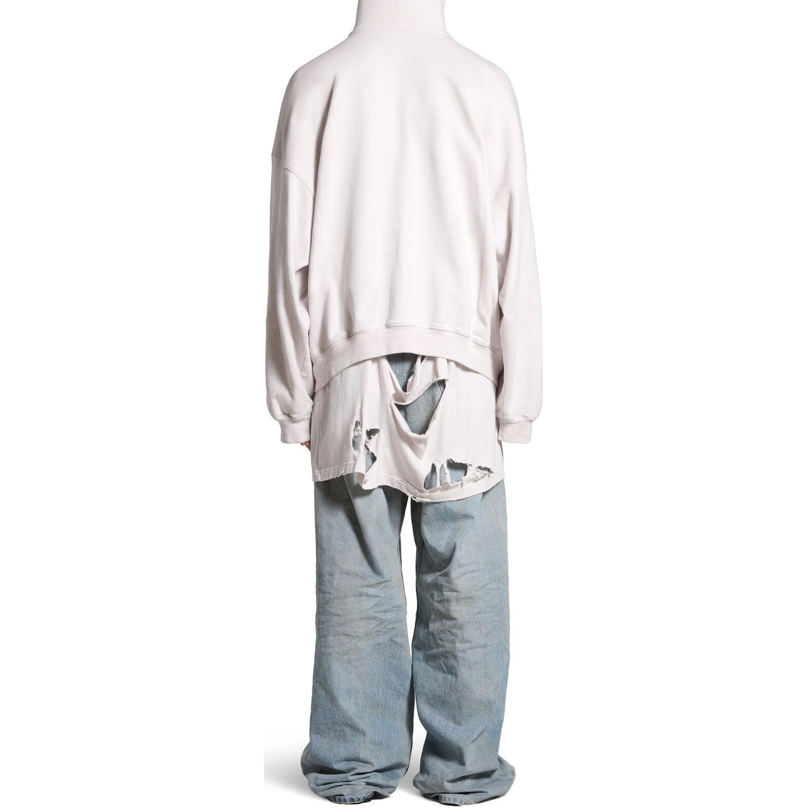 Balenciaga FW24 LO_VE Print Hoodie White Unisex Oversized Fit 739024TQVK33307 圖 5