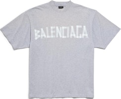 Balenciaga FW24 Logo Print Grey Unisex Crewneck T-Shirt 739784TRVK11300 Balenciaga FW24 Logo Print Grey Unisex Crewneck T-Shirt 739784TRVK11300