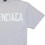Sizing Balenciaga FW24 Camiseta Unisex Gris con Logo Impreso Crewneck. 739784TRVK11300