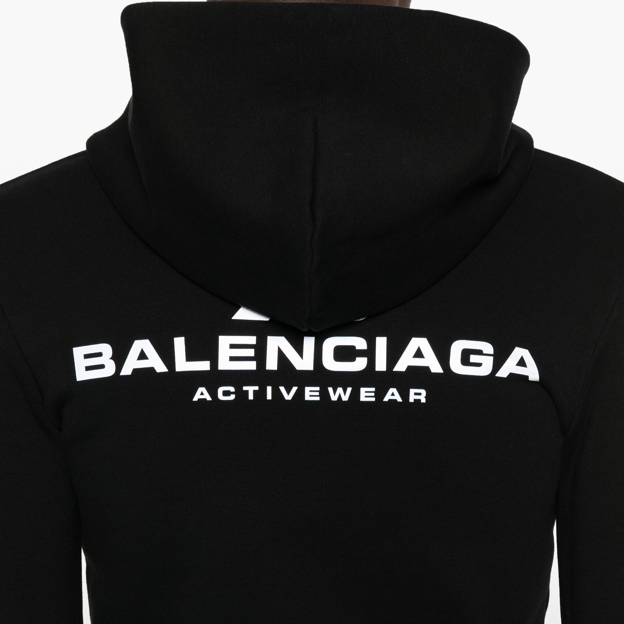 Balenciaga FW24 Logo Print Hoodie Unisex Black Regular Fit Casual Wear. 788243TQVV11000 圖 7