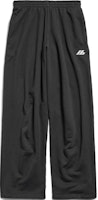 Balenciaga FW24 Logo Print Knit Joggers Unisex Black Relaxed Fit Pants. 787357TQVT81083 Balenciaga FW24 Logo Print Knit Joggers Unisex Black Relaxed Fit Pants. 787357TQVT81083