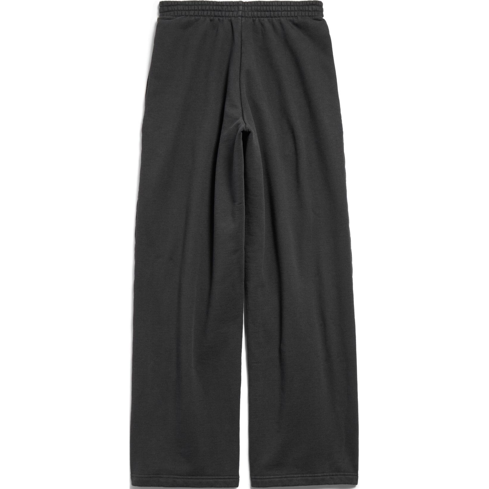 Lookbook 巴黎世家FW24標誌印花針織休閒褲男女款黑色寬鬆版長褲 787357TQVT81083