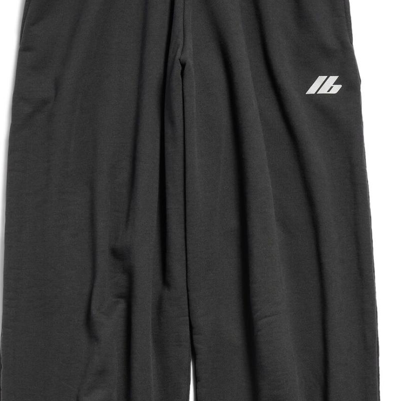 Cheap 巴黎世家FW24標誌印花針織休閒褲男女款黑色寬鬆版長褲 787357TQVT81083