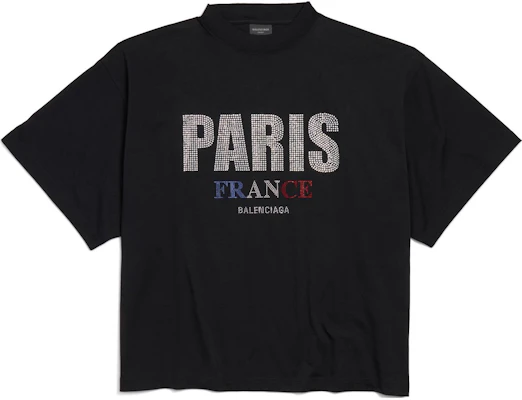 巴黎世家 FW24 寬鬆版男女款黑色Logo印花T恤. 818431TRVL51000 Buy 巴黎世家 FW24 寬鬆版男女款黑色Logo印花T恤. 818431TRVL51000