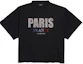 Buy 巴黎世家 FW24 寬鬆版男女款黑色Logo印花T恤. 818431TRVL51000