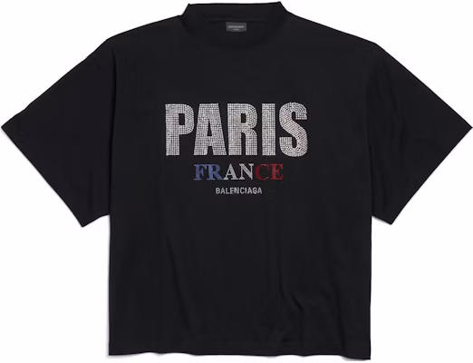 巴黎世家 FW24 寬鬆版男女款黑色Logo印花T恤. 818431TRVL51000 Order 巴黎世家 FW24 寬鬆版男女款黑色Logo印花T恤. 818431TRVL51000