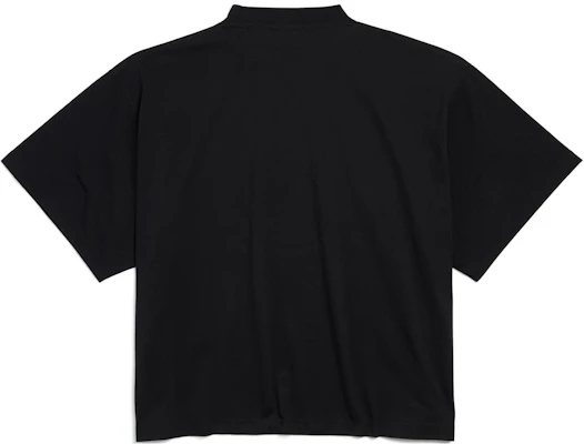 巴黎世家 FW24 寬鬆版男女款黑色Logo印花T恤. 818431TRVL51000 Lookbook 巴黎世家 FW24 寬鬆版男女款黑色Logo印花T恤. 818431TRVL51000