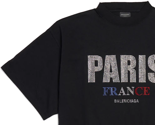 巴黎世家 FW24 寬鬆版男女款黑色Logo印花T恤. 818431TRVL51000 Shop 巴黎世家 FW24 寬鬆版男女款黑色Logo印花T恤. 818431TRVL51000