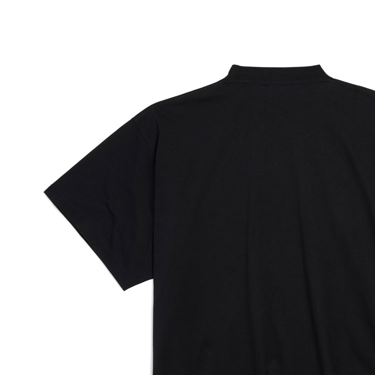 Balenciaga FW24 Logo Print Loose Fit Unisex Black T-Shirt. 818431TRVL51000 圖 6