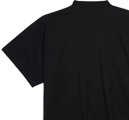 巴黎世家 FW24 寬鬆版男女款黑色Logo印花T恤. 818431TRVL51000 Details for 巴黎世家 FW24 寬鬆版男女款黑色Logo印花T恤. 818431TRVL51000