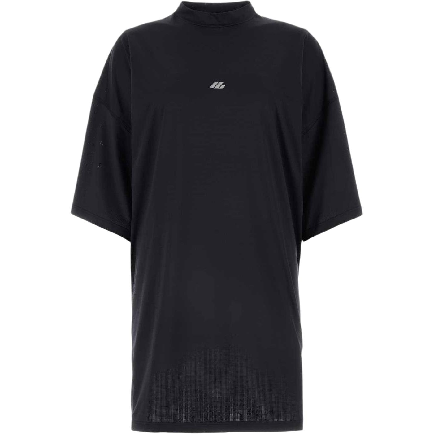 Balenciaga FW24 Logo Print Oversized Black T-Shirt Unisex Crewneck Tee 7932884E3B31081