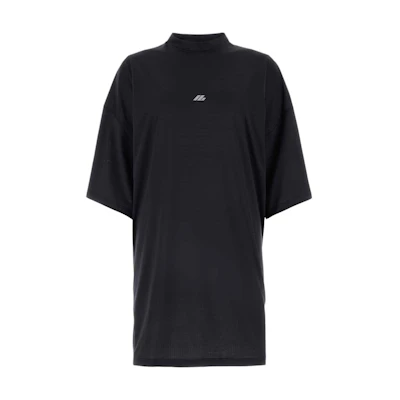 Balenciaga FW24 Logo Print Oversized Black T-Shirt Unisex Crewneck Tee 7932884E3B31081