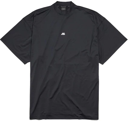 Balenciaga FW24 Logo Print Oversized Black T-Shirt Unisex Crewneck Tee 7932884E3B31081 Order Balenciaga FW24 Logo Print Oversized Black T-Shirt Unisex Crewneck Tee 7932884E3B31081