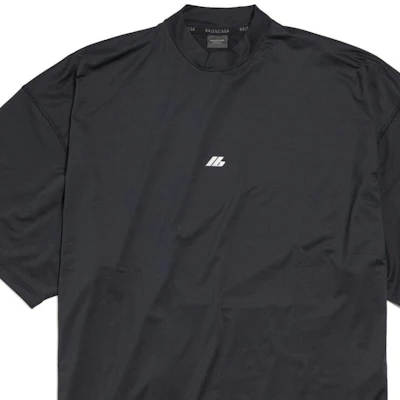 Balenciaga FW24 Logo Print Oversized Black T-Shirt Unisex Crewneck Tee 7932884E3B31081 Shop Balenciaga FW24 Logo Print Oversized Black T-Shirt Unisex Crewneck Tee 7932884E3B31081