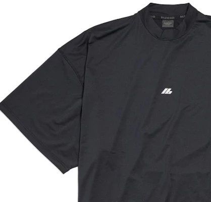 Balenciaga FW24 Logo Print Oversized Black T-Shirt Unisex Crewneck Tee 7932884E3B31081 Purchase Balenciaga FW24 Logo Print Oversized Black T-Shirt Unisex Crewneck Tee 7932884E3B31081