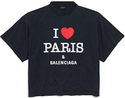 Balenciaga FW24 Logo Print Unisex Black Crewneck T-Shirt Regular Fit 818431TRVU91041 Balenciaga FW24 Logo Print Unisex Black Crewneck T-Shirt Regular Fit 818431TRVU91041