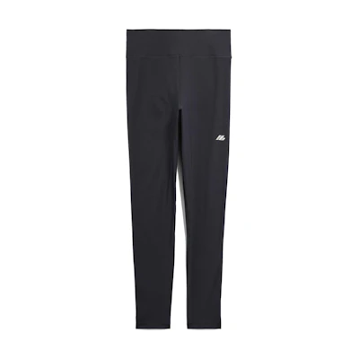 Balenciaga FW24 Mid-Waist Logo Slim Fit Casual Leggings Unisex - Black 7932944E2B91081
