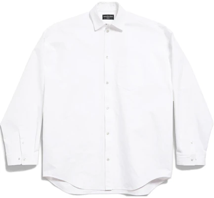 발렌시아가 FW24 오버사이즈 화이트 긴팔 셔츠 유니섹스 794462TQM309140 Buy 발렌시아가 FW24 오버사이즈 화이트 긴팔 셔츠 유니섹스 794462TQM309140