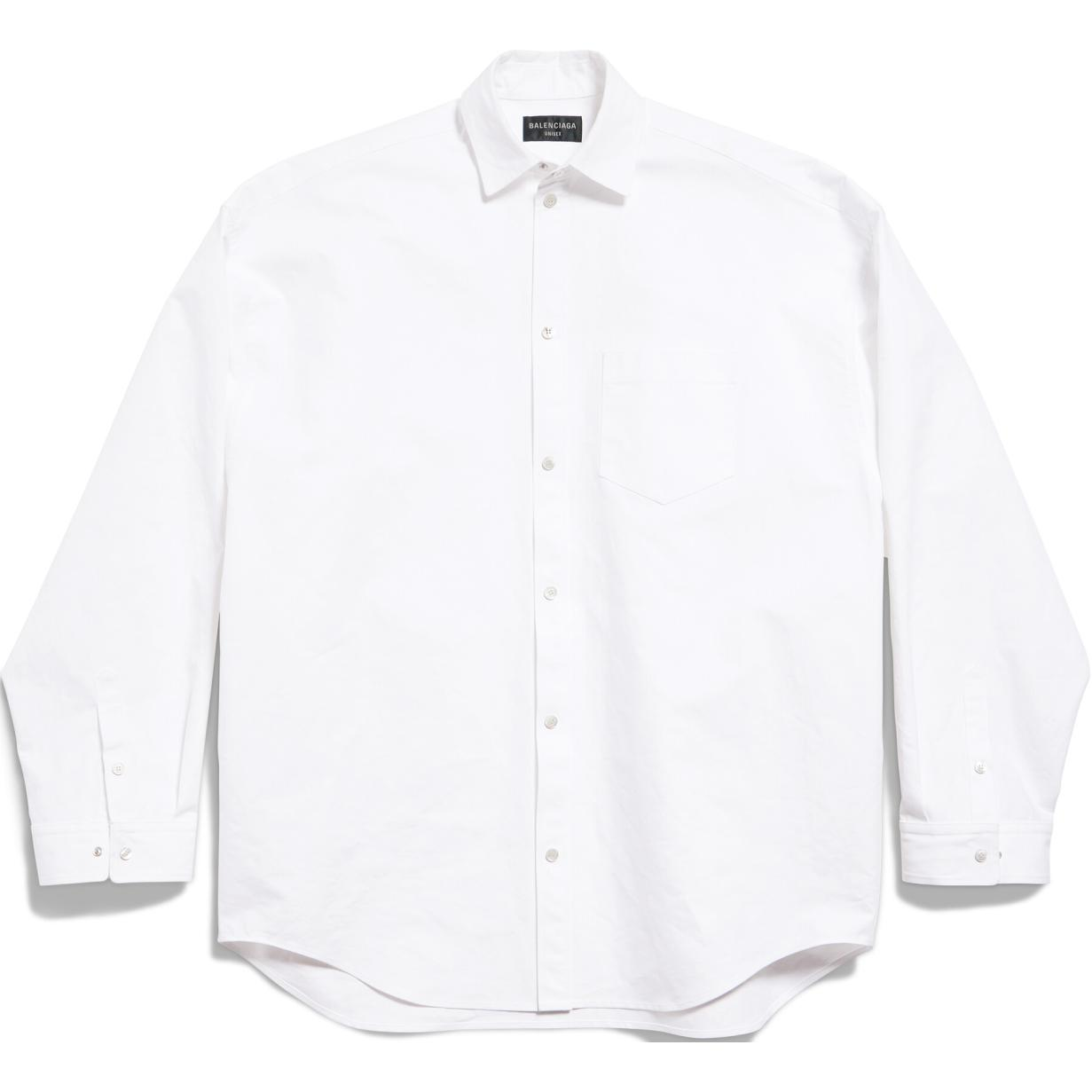 Order 발렌시아가 FW24 오버사이즈 화이트 긴팔 셔츠 유니섹스 794462TQM309140