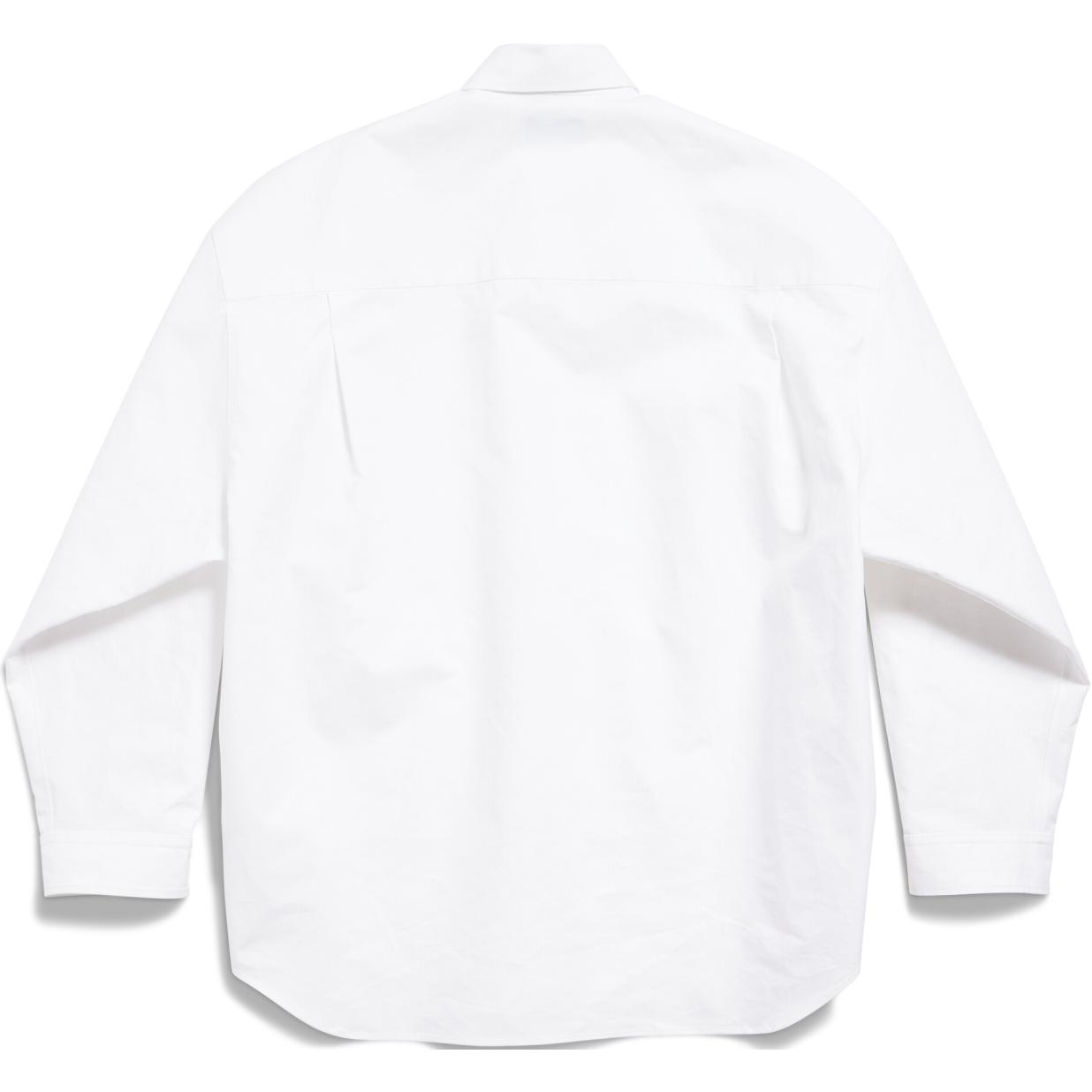 Lookbook 발렌시아가 FW24 오버사이즈 화이트 긴팔 셔츠 유니섹스 794462TQM309140