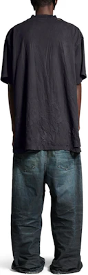 Balenciaga FW24 地球標誌黑色圓領短袖T恤 男款 常規版型 787349TRVC91055 Purchase Balenciaga FW24 地球標誌黑色圓領短袖T恤 男款 常規版型 787349TRVC91055