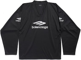 バレンシアガ FW24 スキーウェア Vネック 長袖 ルーズフィット Tシャツ ブラック 779988TPVQ51000 Order バレンシアガ FW24 スキーウェア Vネック 長袖 ルーズフィット Tシャツ ブラック 779988TPVQ51000