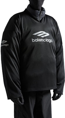 Balenciaga FW24 Baju Long Sleeve Fit Longgar Hitam Skiwear V-Neck. 779988TPVQ51000 Purchase Balenciaga FW24 Baju Long Sleeve Fit Longgar Hitam Skiwear V-Neck. 779988TPVQ51000