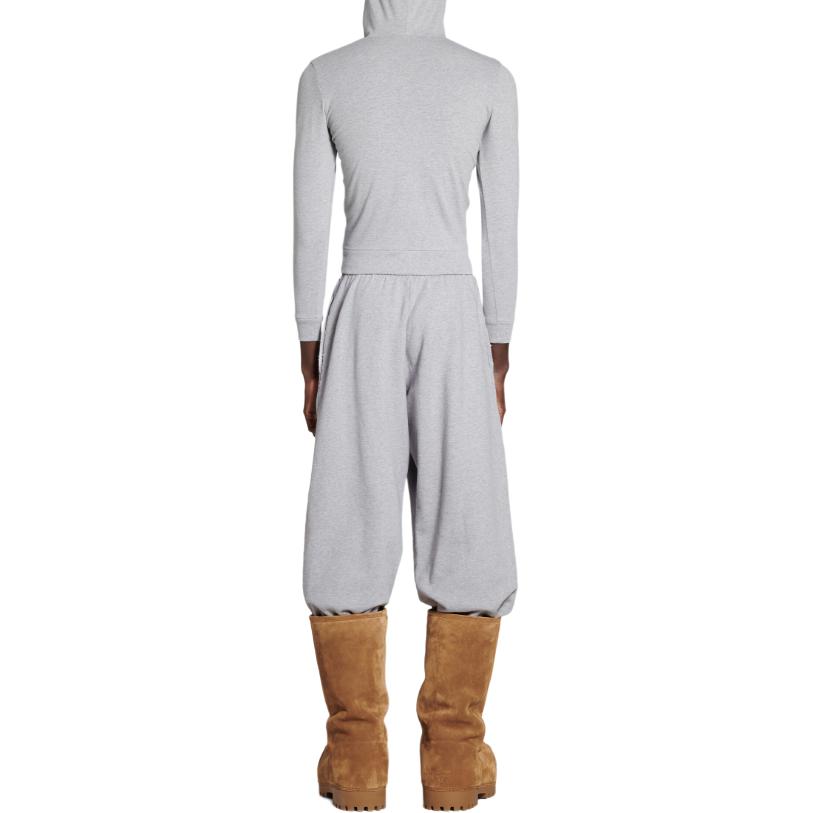 Purchase 발렌시아가 FW24 유니섹스 핏 지퍼 후디 그레이 화이트 787359TQVD71300