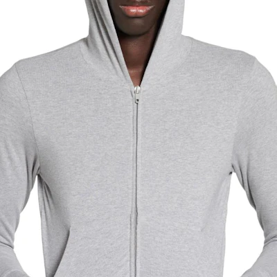 발렌시아가 FW24 유니섹스 핏 지퍼 후디 그레이 화이트 787359TQVD71300 Sizing 발렌시아가 FW24 유니섹스 핏 지퍼 후디 그레이 화이트 787359TQVD71300