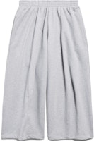 Balenciaga FW24 Unisex Grey Solid Color Mid-Waist Elastic Cropped Casual Pants. 794741TOVW11300 Balenciaga FW24 Unisex Grey Solid Color Mid-Waist Elastic Cropped Casual Pants. 794741TOVW11300