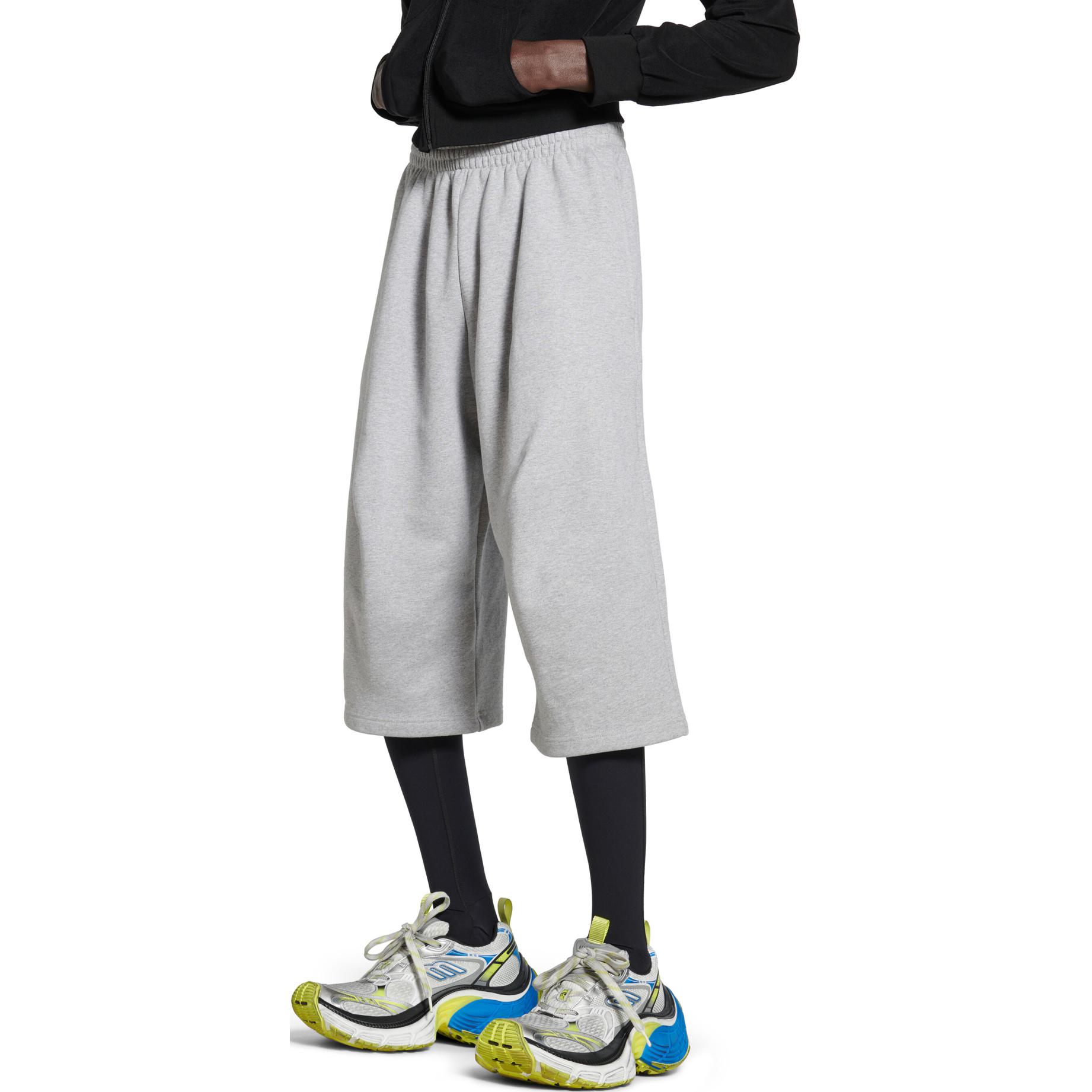 Shop 巴黎世家 FW24 灰色純色中腰彈性九分休閒褲 男女適穿 794741TOVW11300