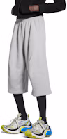 Shop Balenciaga FW24 Celana Casual Unisex Abu Elastis Mid-Waist Cropped. 794741TOVW11300
