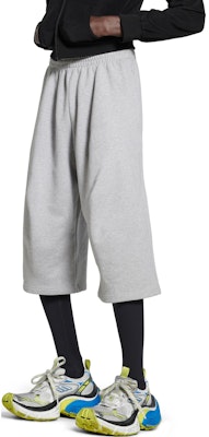 巴黎世家 FW24 灰色純色中腰彈性九分休閒褲 男女適穿 794741TOVW11300 Shop 巴黎世家 FW24 灰色純色中腰彈性九分休閒褲 男女適穿 794741TOVW11300