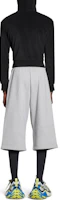 Purchase Balenciaga FW24 Celana Casual Unisex Abu Elastis Mid-Waist Cropped. 794741TOVW11300