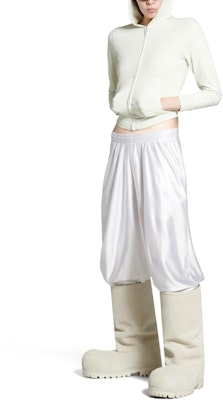 巴黎世家 FW24 白色針織運動褲 彈性腰帶 寬鬆版型 男女適穿. 787357TJV209000 Details for 巴黎世家 FW24 白色針織運動褲 彈性腰帶 寬鬆版型 男女適穿. 787357TJV209000