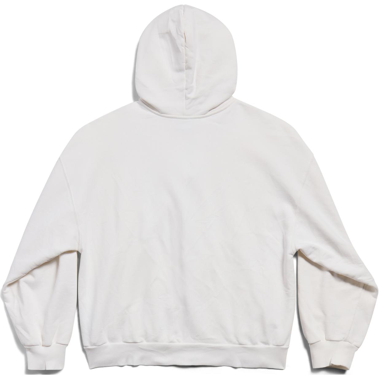 Balenciaga FW24 White Letter Print Zip Hoodie Unisex Regular Fit 803264TRVM99016 圖 3