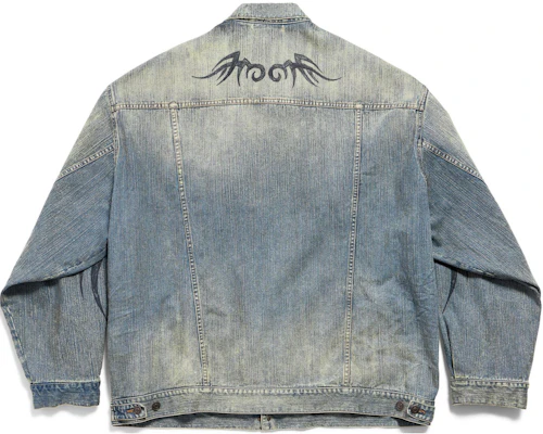 Balenciaga FW24 Y2K 印花淺藍牛仔外套 寬鬆版型 809457TRW775760 Lookbook Balenciaga FW24 Y2K 印花淺藍牛仔外套 寬鬆版型 809457TRW775760