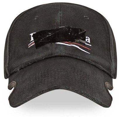 Balenciaga Gaffer Cap Black Buy Balenciaga Gaffer Cap Black