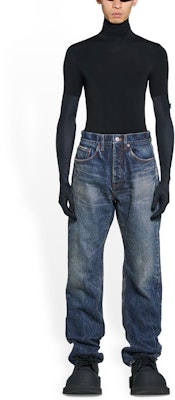 발렌시아가 가드로브 23SS 디스트레스 캐주얼 루즈핏 청바지 데님 블루. 724715TNW514021 Shop 발렌시아가 가드로브 23SS 디스트레스 캐주얼 루즈핏 청바지 데님 블루. 724715TNW514021