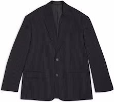Balenciaga Garde-robe Pinstripe Tailored Twill Jacket Black () 725136TNT361070 Balenciaga Garde-robe Pinstripe Tailored Twill Jacket Black () 725136TNT361070