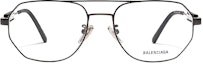 Lookbook バレンシアガ ジオメトリック メタル ブラック ユニセックス ファッションフレームメガネ BB0117